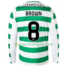 Divisa di Calcio Celtic Brown 8 Prima 2018/2019 Manica Lunga